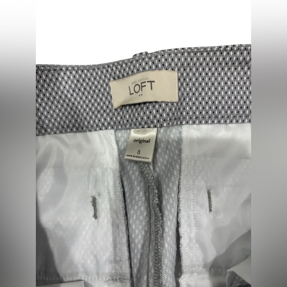 Ann Taylor Loft Original Size 8 houndstooth geometric pattern High Rise - Picture 5 of 10